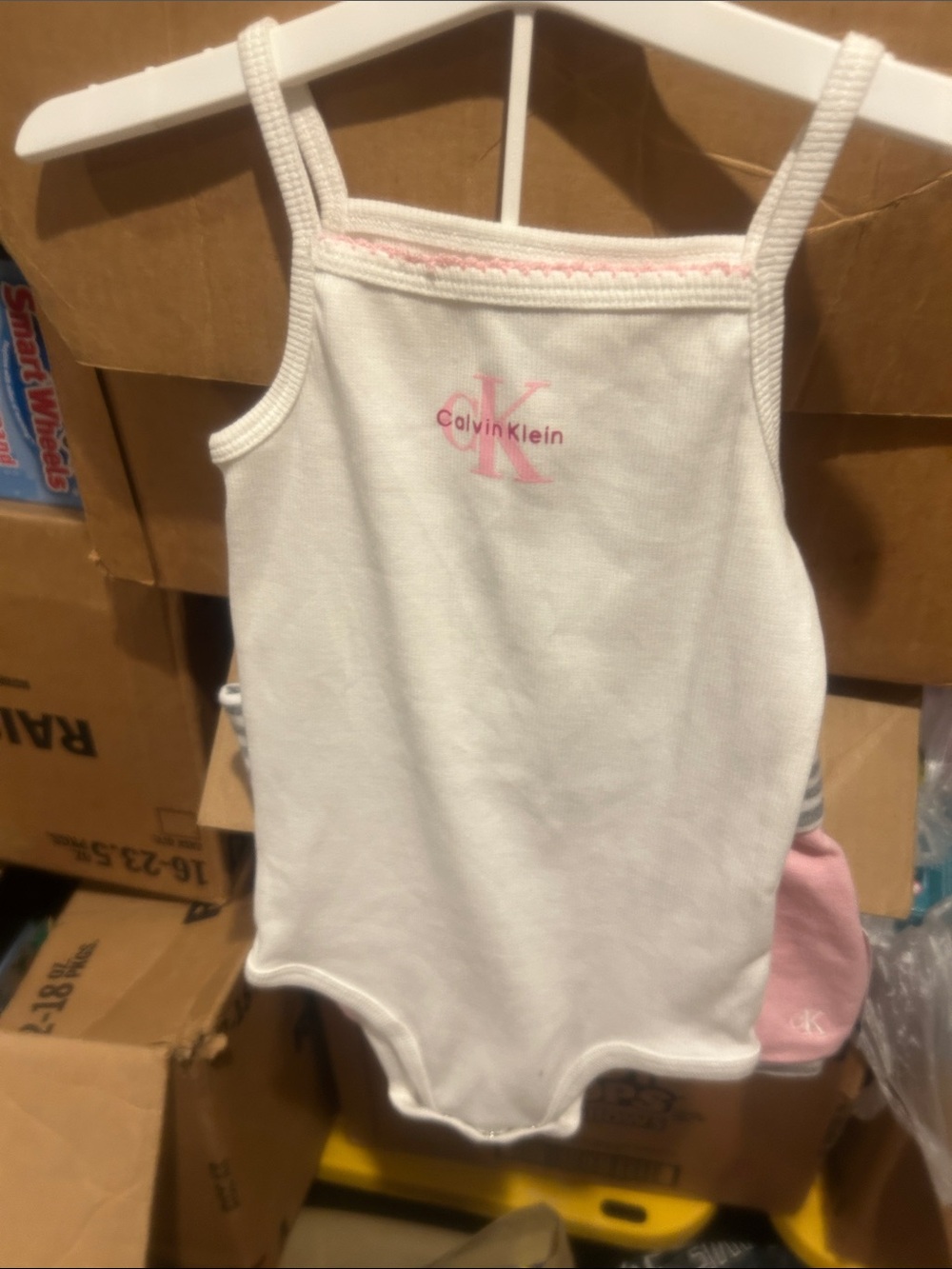 NWT Sz 24 mths Calvin Klein bodysuit w/shorts